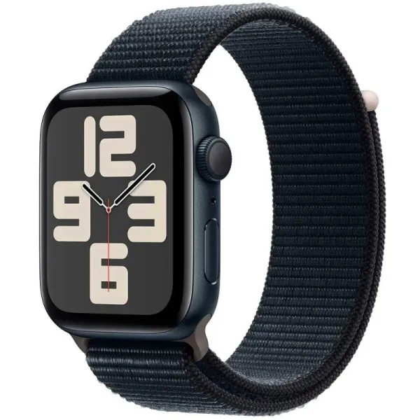 Apple Watch Series SE 2023 44mm Midnight Aluminum Case with Midnight Sport Loop